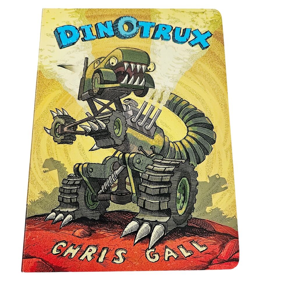 Dinotrux Book By Chris Gall Dinosaur Truck Machine Kids 3-6 Years